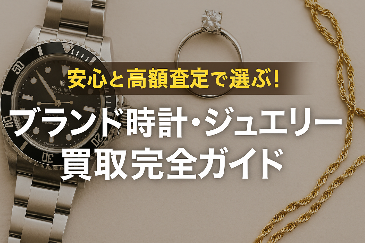 安心と高額査定で選ぶ!ブランド時計・ジュエリー買取完全ガイド